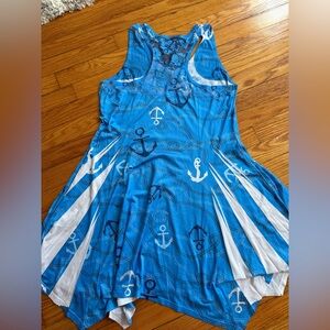 India Boutique Blue and White Nautical Dress
